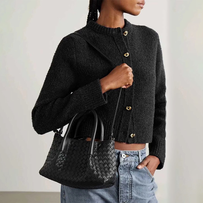 bottega veneta small pinacoteca intrecciato leather tote handbag #819004